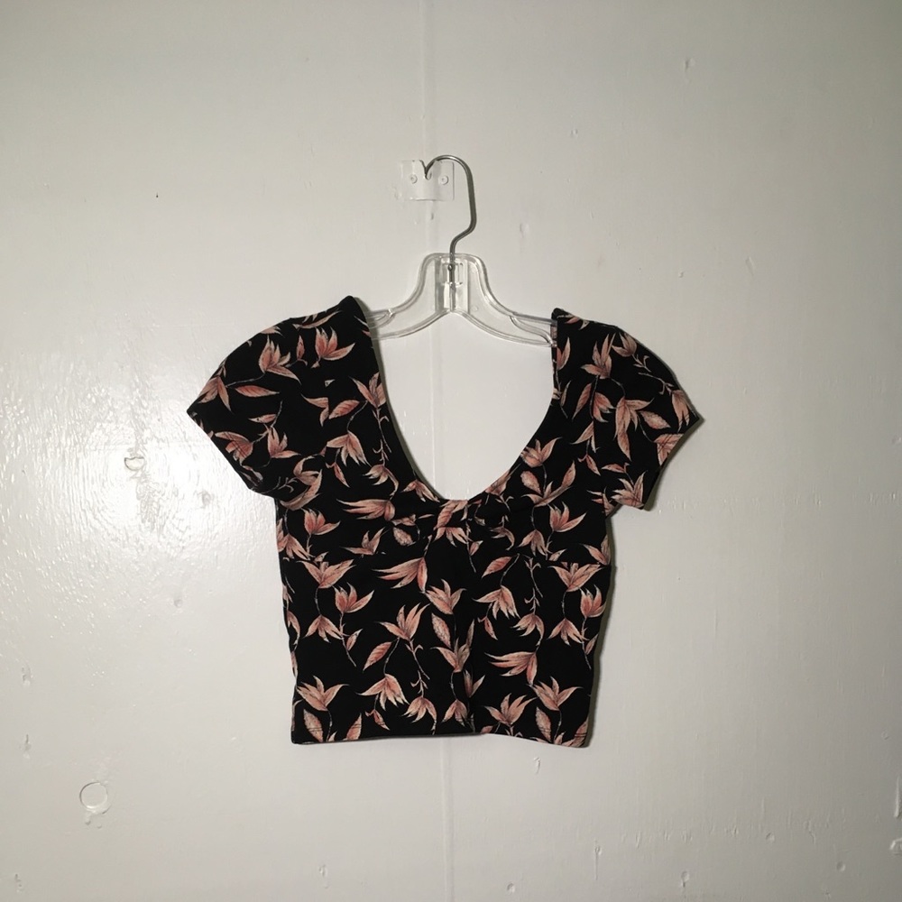 Forever 21 floral crop top